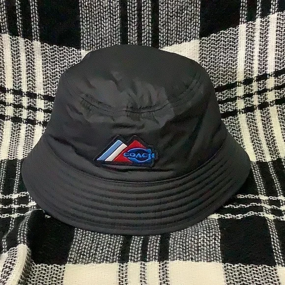 Coach black & blue nylon padded reversible bucket hat Coach - Signature Denim Bucket Hat - Size | Mercari main image 3